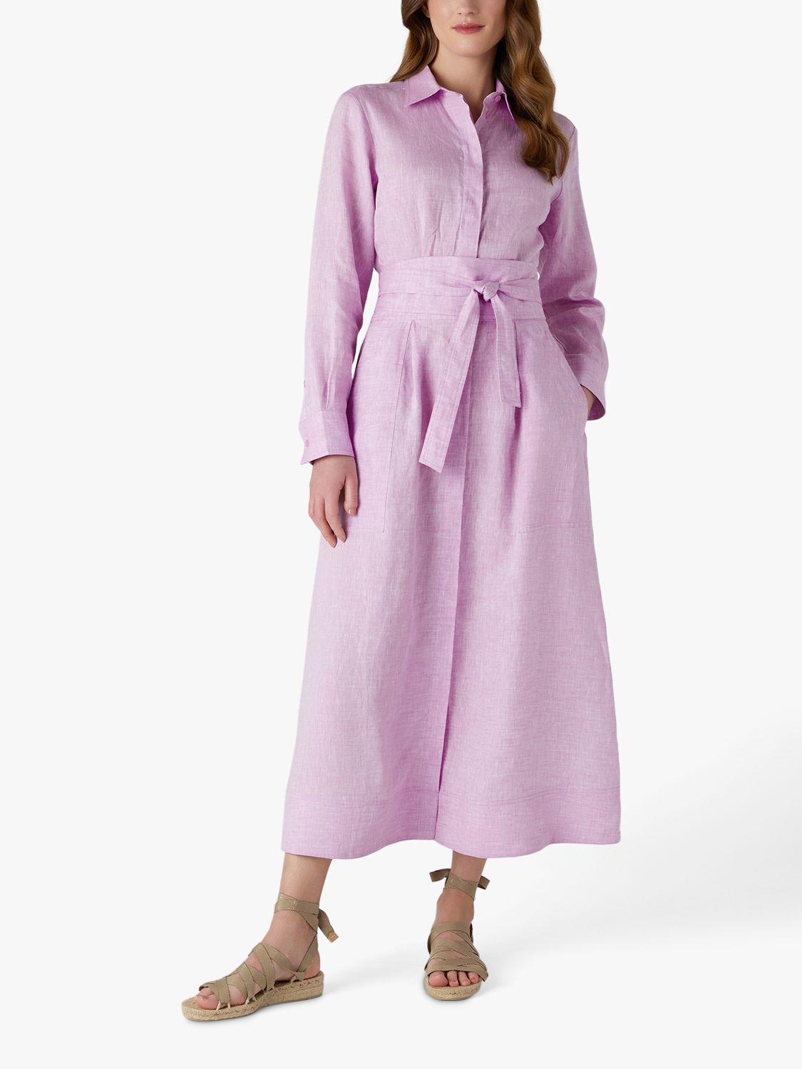 Delilah Linen Shirt Dress