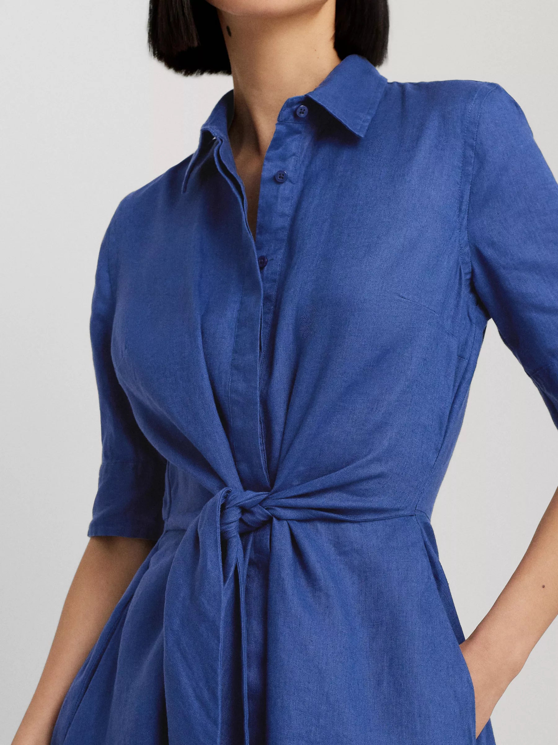 Wakana Linen Shirt Dress
