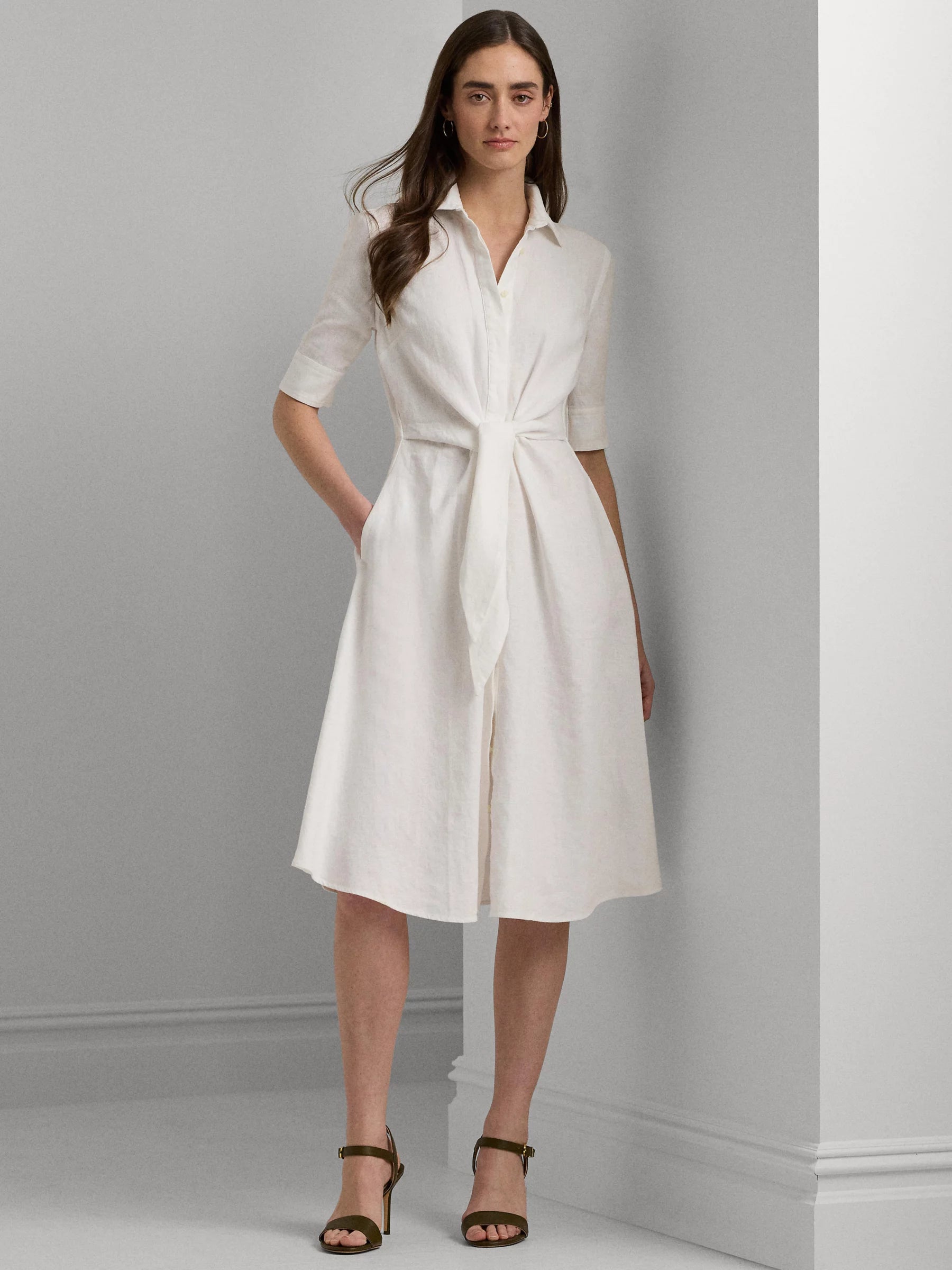 Wakana Linen Shirt Dress