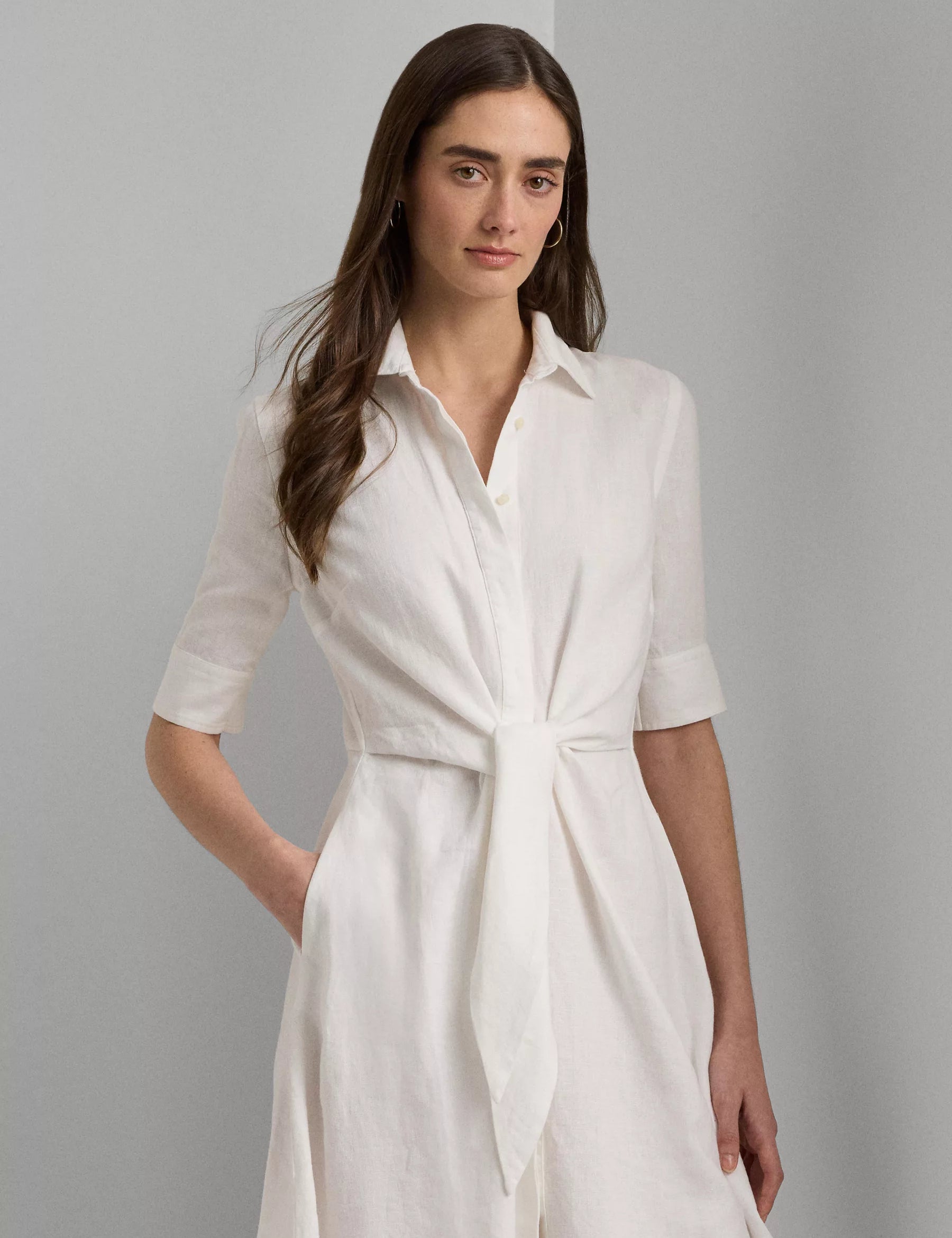 Wakana Linen Shirt Dress