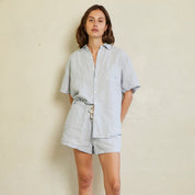 Short Linen Pyjama Set