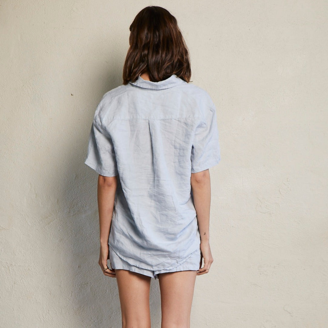 Short Linen Pyjama Set