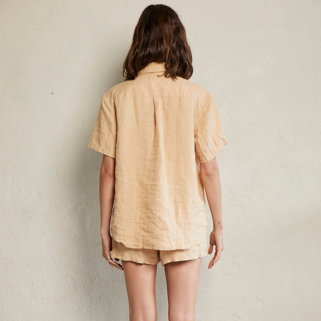 Short Linen Pyjama Set