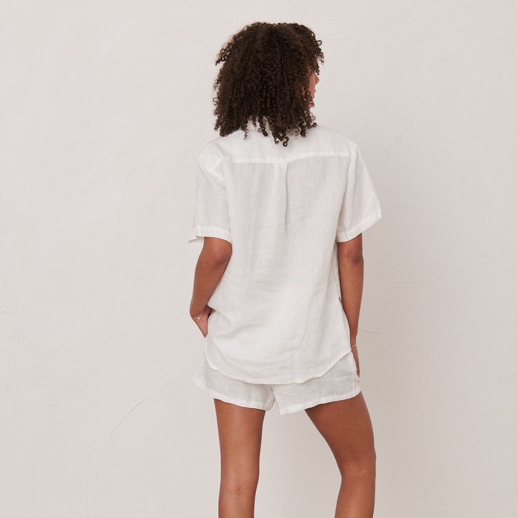 Short Linen Pyjama Set