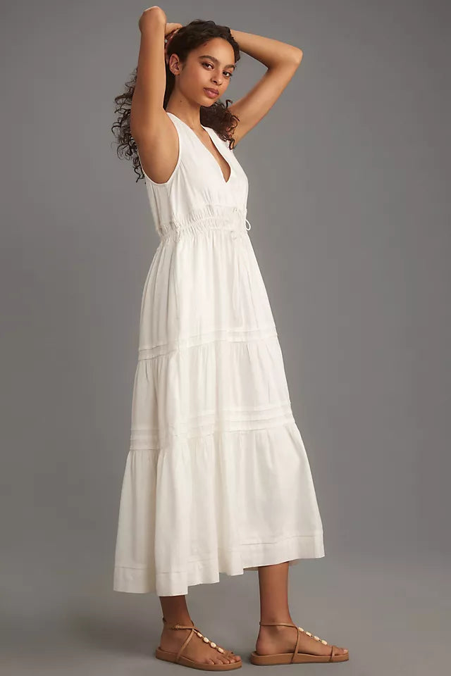 The Somerset Maxi Linen Dress