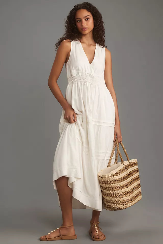 The Somerset Maxi Linen Dress