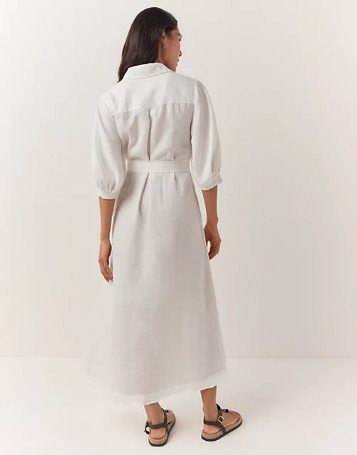 Linen Maxi Shirt Dress