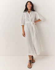 Linen Maxi Shirt Dress