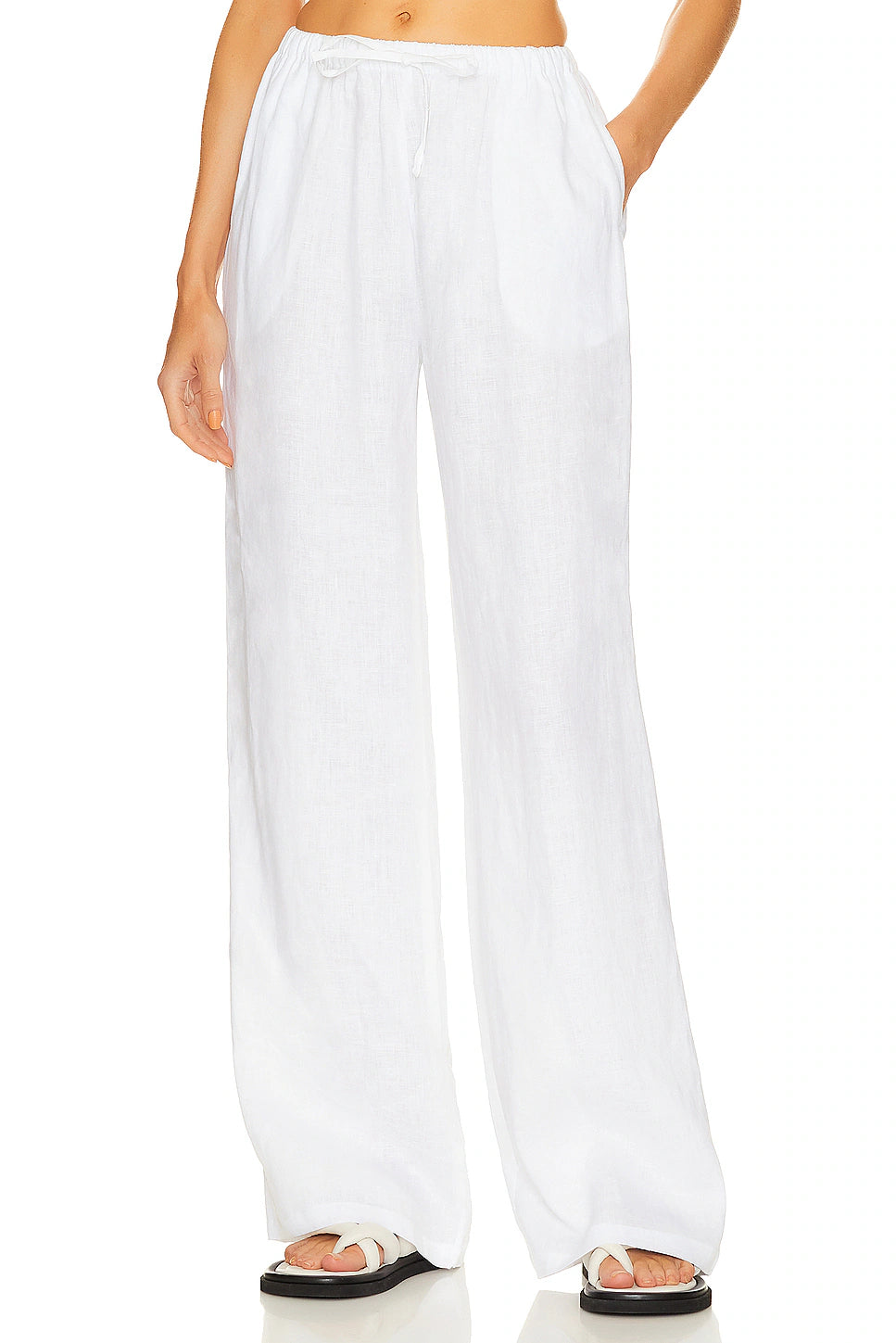 Linen Drawstring Trouser