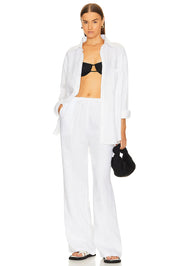 Linen Drawstring Trouser