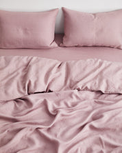 Lavender 100% Flax Linen Bedding Set