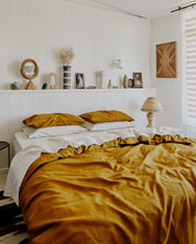 Turmeric 100% Flax Linen Pillowcases (Set 2 pieces)