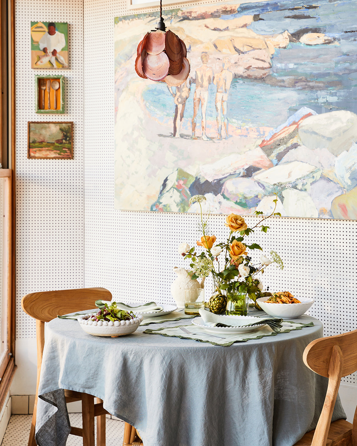Linen Tablecloth in Mineral