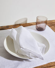 White Linen Napkins (Set of Four)