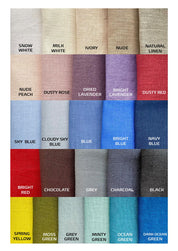 Linen Boho Lace Wedding Dress