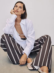 Josie White Linen Long Sleeve Shirt