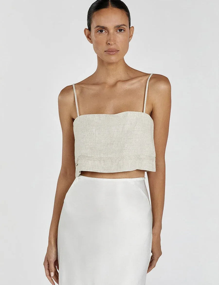 Lainie Linen Crop Top