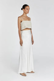 Lainie Linen Crop Top