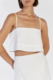 Lainie Linen Crop Top