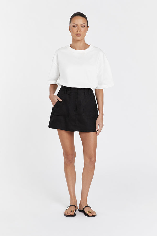 Natural Linen Skort