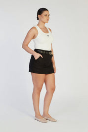 Natural Linen Skort