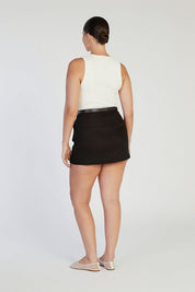 Natural Linen Skort