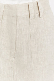 Natural Linen Skort