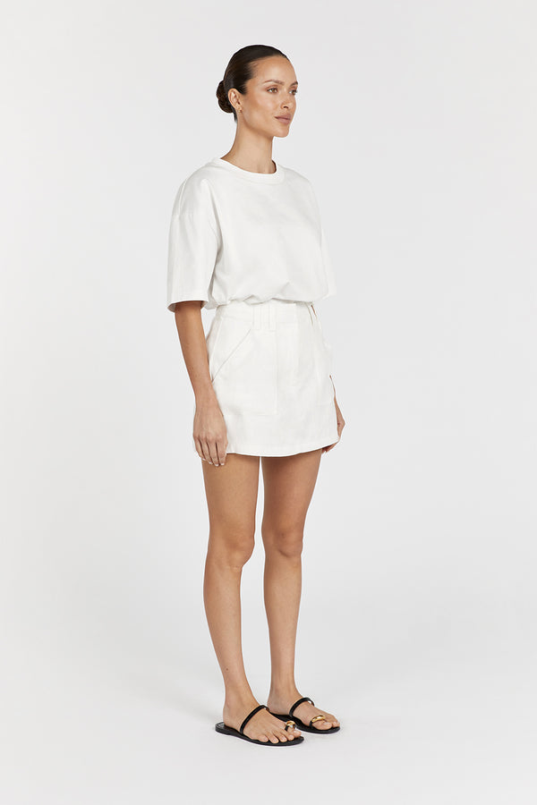 Natural Linen Skort