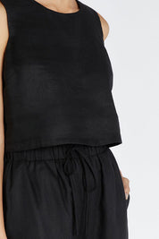 Natural Linen Waist Pant