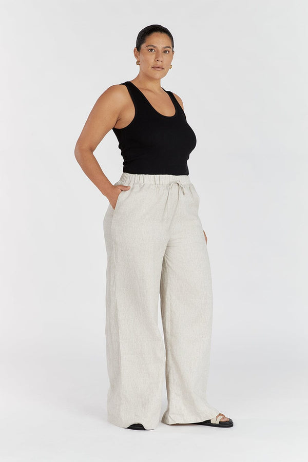 Natural Linen Waist Pant