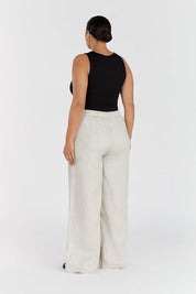 Natural Linen Waist Pant