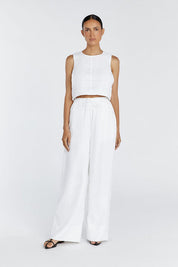 Natural Linen Waist Pant