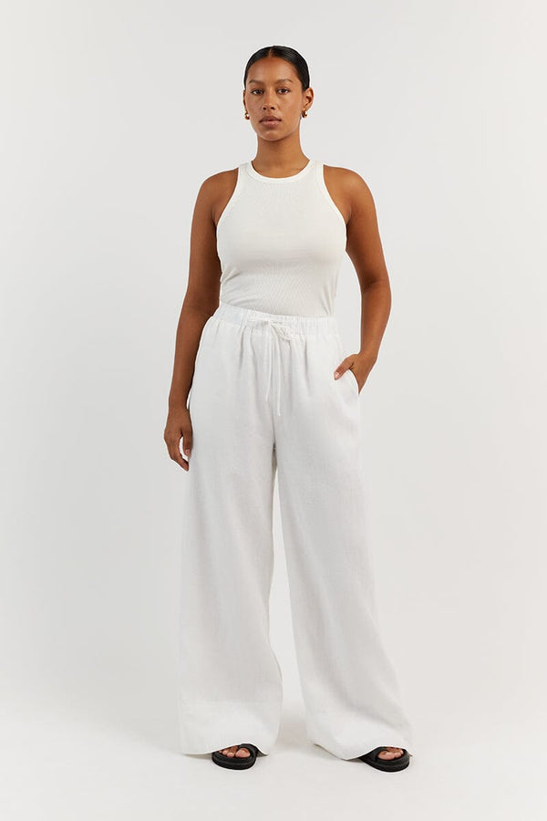 Natural Linen Waist Pant