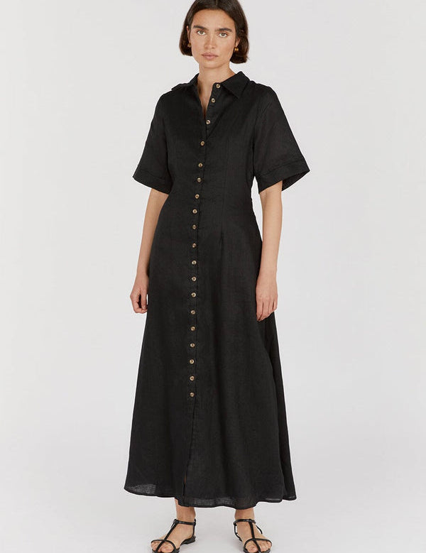 Frannie Linen Shirt Dress