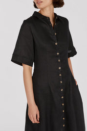 Frannie Linen Shirt Dress