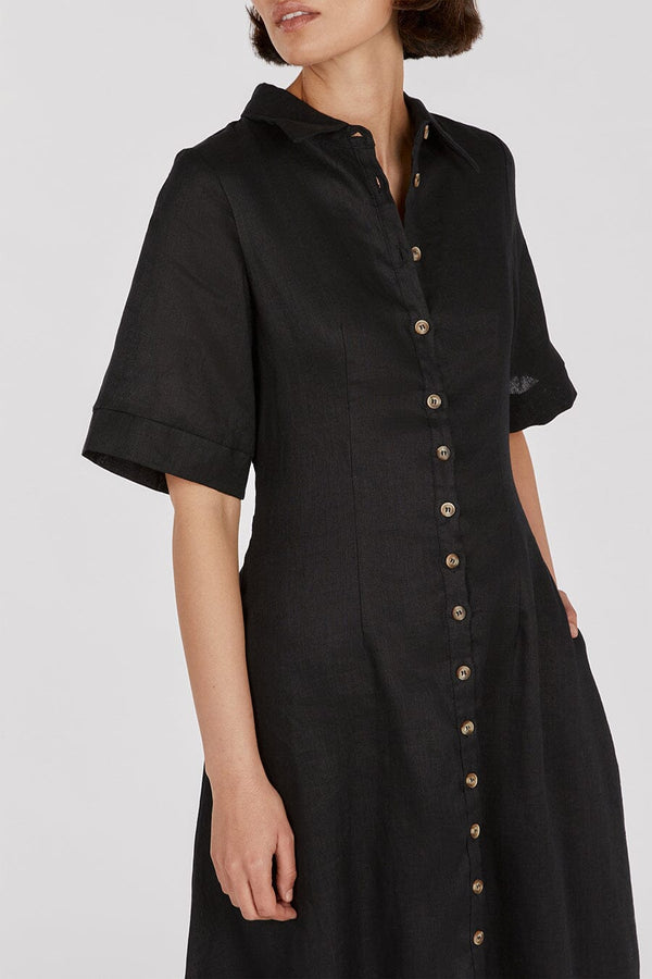 Frannie Linen Shirt Dress