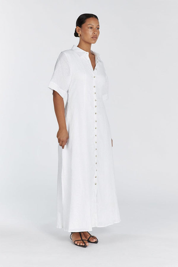 Frannie Linen Shirt Dress