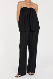 Waisted Relaxed Linen Pant