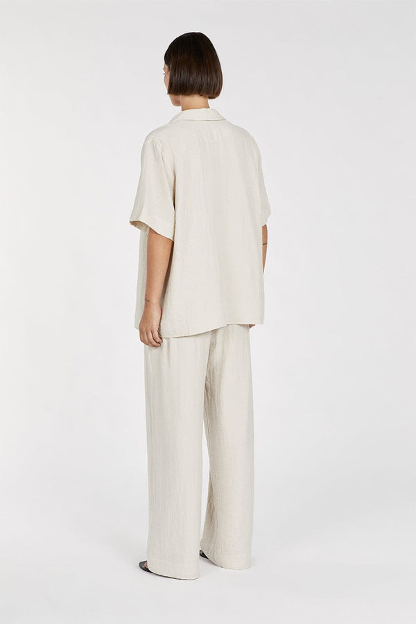 Waisted Relaxed Linen Pant