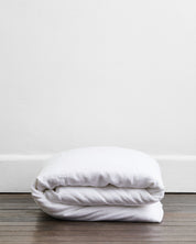 White Flax Linen Duvet Cover