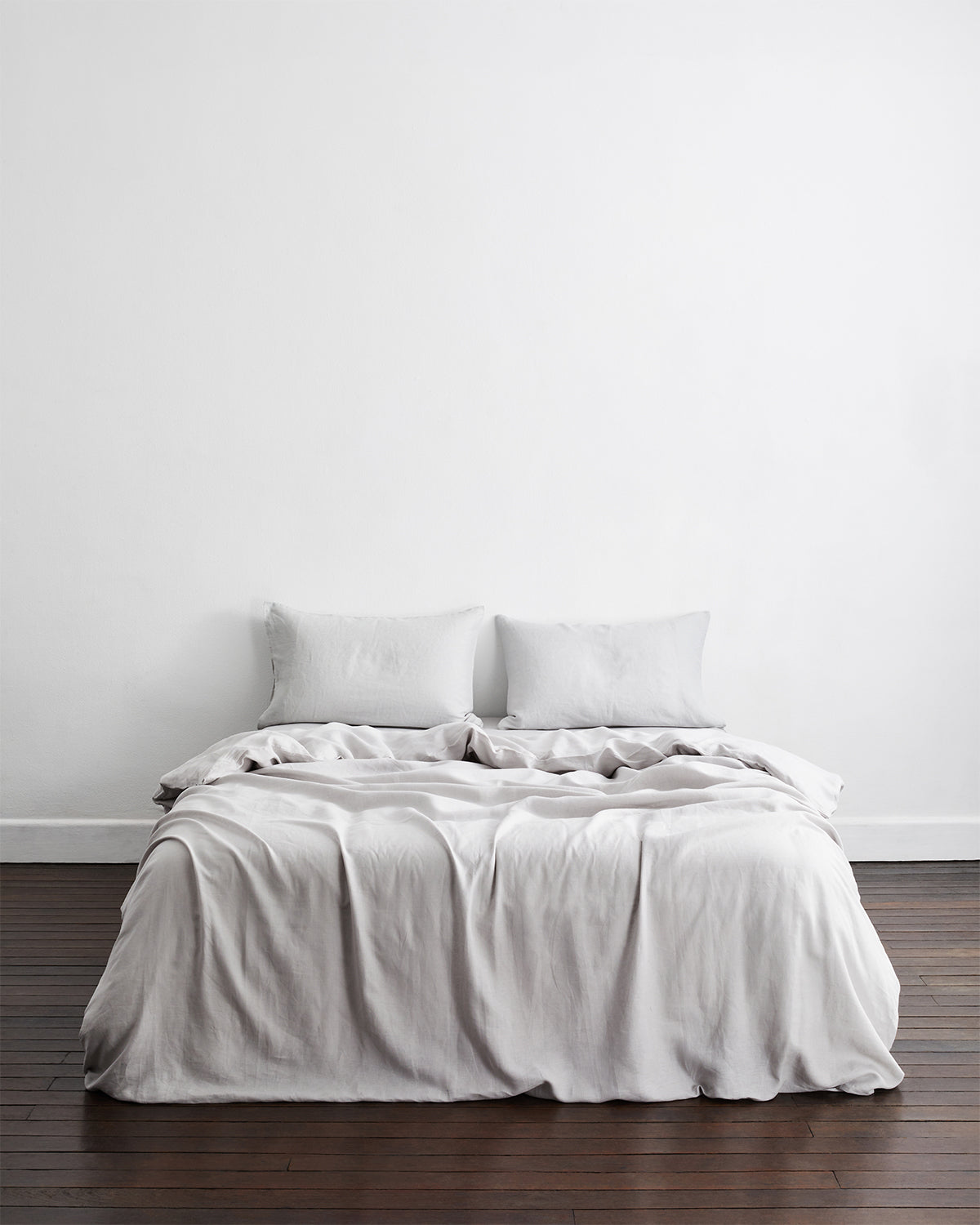 Fog Flax Linen Duvet Cover