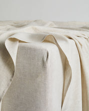 Oatmeal 100% Flax Linen Fitted Sheet
