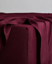 Ruby 100% Flax Linen Fitted Sheet
