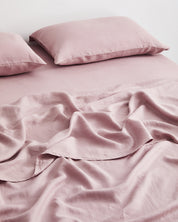 Lavender 100% Flax Linen Fitted Sheet
