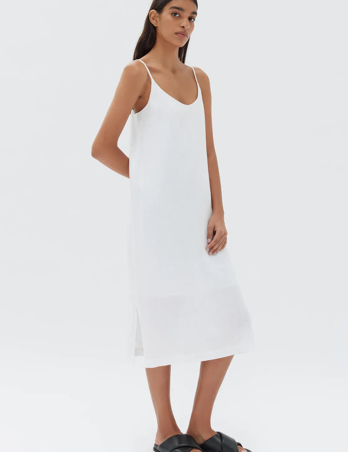 Linen Slip Dress