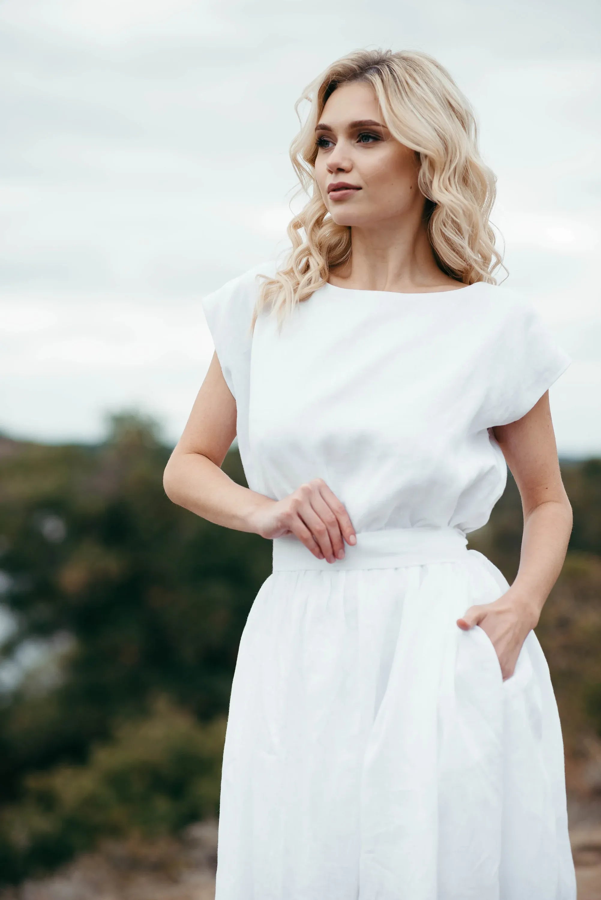 Linen Eco Wedding Dress