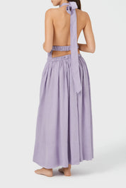 Halter neck Linen Dress