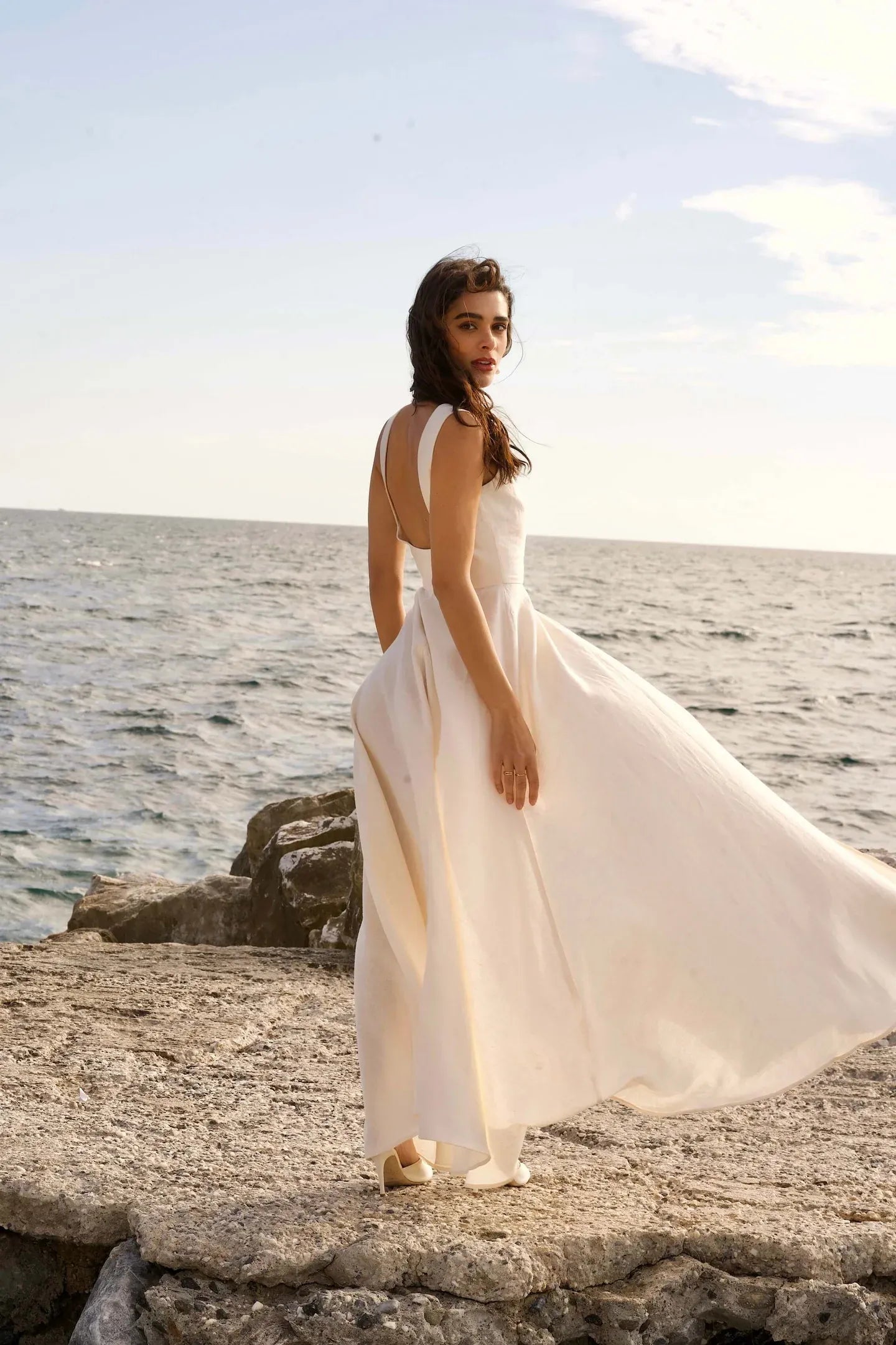 Cezanne Linen Wedding Dress