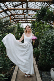 Bridesmaids Linen Dress
