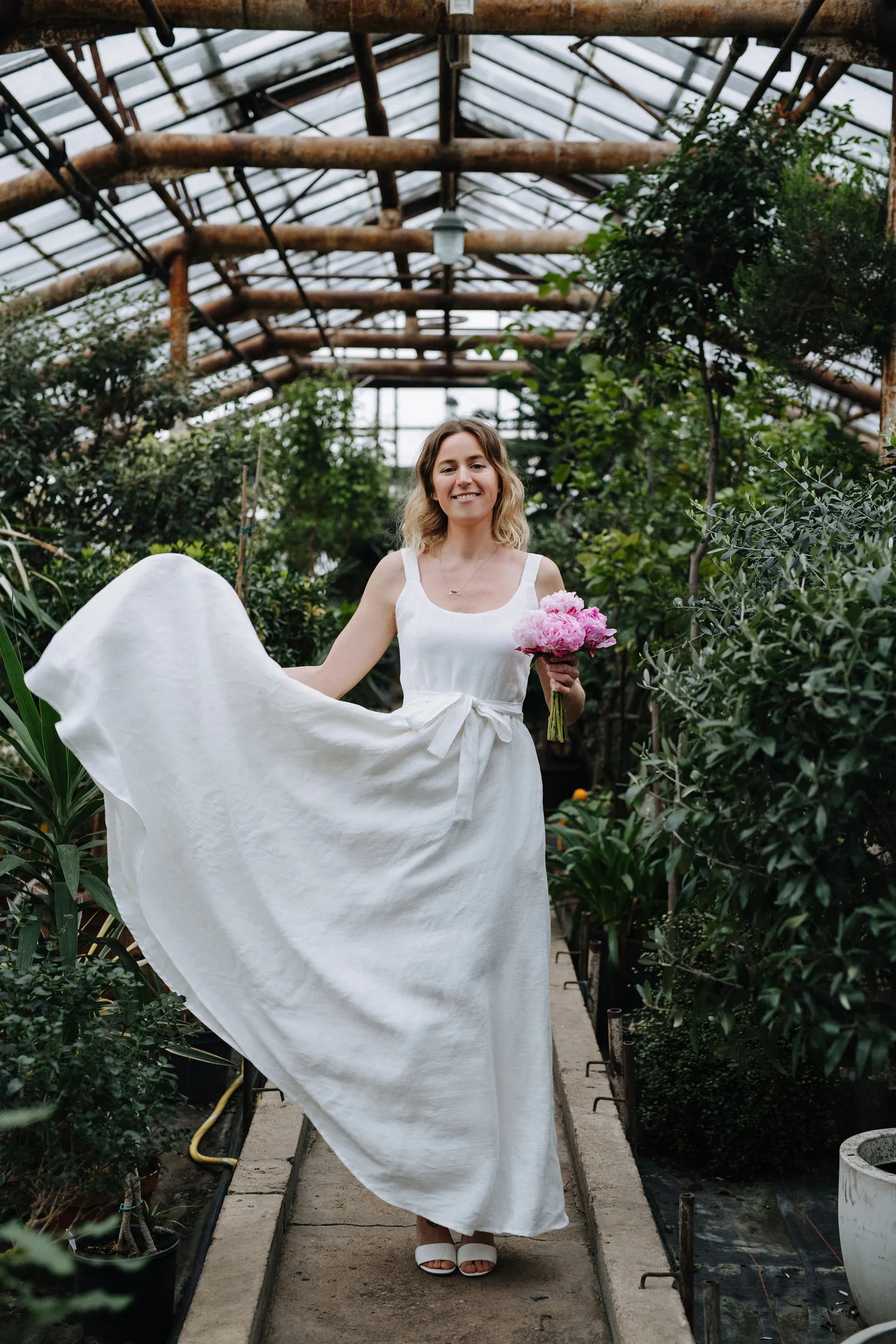 Bridesmaids Linen Dress